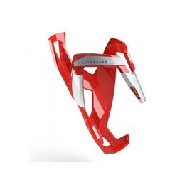 Флягодержатель велосипедный Elite Custom Race Plus, fiberglass, красный, белый рисунок, EL0140616, изображение  - НаВелосипеде.рф