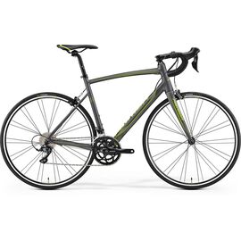 Шоссейный велосипед  Merida Ride 200 28" 2017, Вариант УТ-00037498: Рама: L 56 (Рост: 175 - 180 cm), Цвет: серо-зеленый, изображение  - НаВелосипеде.рф