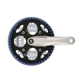 Система шатунов велосипедная Shimano Alivio, M410, 175мм, Квадрат, 42/32/22T, EFCM410E222CNS, изображение  - НаВелосипеде.рф