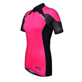 Велофутболка женская FunkierBike WJ-730-1 Pink розово-черная S, 12-387, изображение  - НаВелосипеде.рф