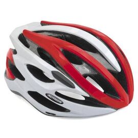 Велошлем спортивный AUTHOR AIRWAY 112 Red, 24 отверстия (54-58см) красно-белый 8-9001302, изображение  - НаВелосипеде.рф