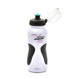 Фляга велосипедная Vinca sport, с защитой от пыли, белая, VSB 39 white, изображение  - НаВелосипеде.рф