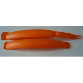 Комплект крыльев Vinca Sport удлиненных, 24"-26", материал пластик, оранжевый, HN 06 orange, изображение  - НаВелосипеде.рф