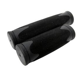 Грипсы велосипедные VELO VLG-185, Kraton, с закрытым концом, 130мм, черные, VLG-185, изображение  - НаВелосипеде.рф