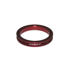 Кольцо проставочное NECO, 1-1/8"х10мм красное, алюминий, SPACER-R-1-1/8"-5MM, изображение  - НаВелосипеде.рф