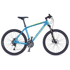 Горный велосипед AUTHOR Traction 2017, Вариант УТ-00023324: Размер: 17" (Рост: 155-172см); Цвет: голубой/желтый, изображение  - НаВелосипеде.рф