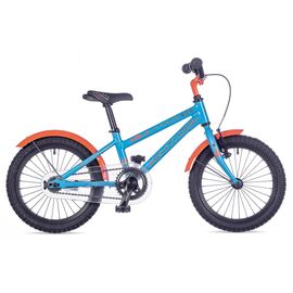 Детский велосипед Author Stylo 16" 2017, Вариант УТ-00023271: Размер: 9" (Рост: 100-120см) Цвет: голубой/оранжевый  , изображение  - НаВелосипеде.рф