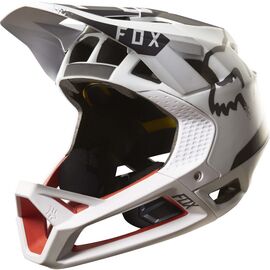 Велошлем Fox Proframe Moth Helmet, бело-черно-красный, 18609-462, Вариант УТ-00043010: Размер: L (59-60 см) , изображение  - НаВелосипеде.рф