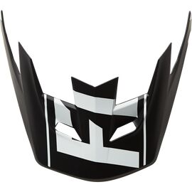 Козырек к шлему Fox Rampage Pro Carbon Visor, бело-черный, пластик, 04119-058-OS, изображение  - НаВелосипеде.рф