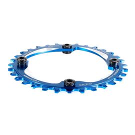 Звезда передняя A2Z NW chainring, 32T, алюминий, синий, NW-32T-104-4, изображение  - НаВелосипеде.рф