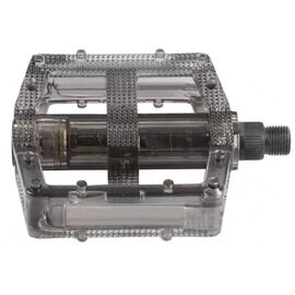 Педали велосипедные M-WAVE BMX, пластикоевые, широкие, ось Cr-Mo, черные, 5-311380, изображение  - НаВелосипеде.рф