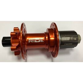 Велосипедная втулка RIDE Enduro, задняя, под кассету, 32h, оранжевый, RREAB3212X142OR, изображение  - НаВелосипеде.рф