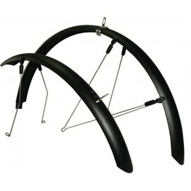 Крылья для велосипеда Merida CROSSWAY URBAN 100/300, ширина 50 мм, комплект, черные, 3101000293, изображение  - НаВелосипеде.рф