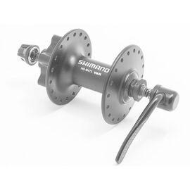 Велосипедная втулка SHIMANO ALIVIO, передняя, 32Н, под диск, чёрная, AHBM475BL, изображение  - НаВелосипеде.рф