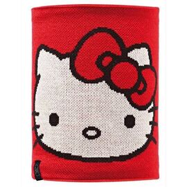 Шарф детский BUFF NECKWARMER Knitted&Polar Fleece HELLO KITTY CHILD SCARLETKITTY/GREY VIGORE, 2014-2015, изображение  - НаВелосипеде.рф