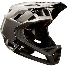 Велошлем Fox Proframe Moth Helmet черно-серебристый, 18609-464, Вариант УТ-00054471: Размер: L (59-60 см), изображение  - НаВелосипеде.рф
