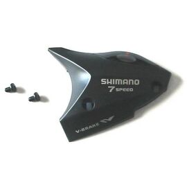 Крышка моноблока Shimano ST-EF51,под 2 пальца, для 3 ск, винт(M3x5),  черный, Y6TP98050, изображение  - НаВелосипеде.рф