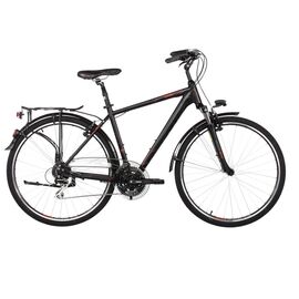 Туристический велосипед KELLYS CARTER 50 2017, Вариант УТ-00041786: Рама: 17" (Рост: 156-170 см), Цвет: черный, изображение  - НаВелосипеде.рф