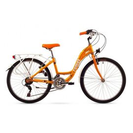 Подростковый велосипед Romet PANDA 24" 2016, Вариант УТ-00024144: Рама: 13 S (Рост: 130-150 см), Цвет: оранжевый , изображение  - НаВелосипеде.рф