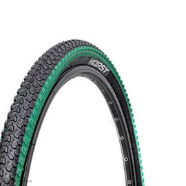 Велопокрышка Vinca Sport PQ 817, MTB, 20*2.125, черная с зеленой полоской, изображение  - НаВелосипеде.рф