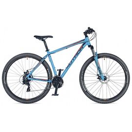 Горный велосипед AUTHOR Rival 29" 2018, Вариант УТ-00056599: Рама: 17" (Рост: 155 - 175 см), Цвет: голубо-оранжево-черный, изображение  - НаВелосипеде.рф