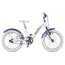 Детский велосипед Author Bello 16" 2018, Вариант УТ-00056640: Рама: 9" (Рост: 100 - 125 см), Цвет: бело-фиолетовый, изображение  - НаВелосипеде.рф