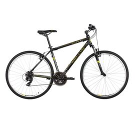 Гибридный велосипед KELLYS CLIFF 10, колёса 28", рама: Al 6061, 21 скорость, черно-жёлтый , Вариант УТ-00041780: Рама 19" (Рост: 167-182 см); Цвет: черно-жёлтый, изображение  - НаВелосипеде.рф