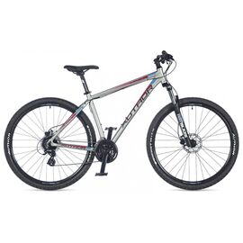 Горный велосипед AUTHOR Impulse 29" 2018, Вариант УТ-00056560: Рама: 17" (Рост: 168 - 179 см), Цвет: серо-красно-голубой, изображение  - НаВелосипеде.рф