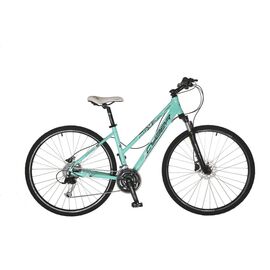 Гибридный велосипед Cyber Bike City women 28" 2017, Вариант УТ-00032924: Рама 17.5", 160-175 см, голубой, изображение  - НаВелосипеде.рф