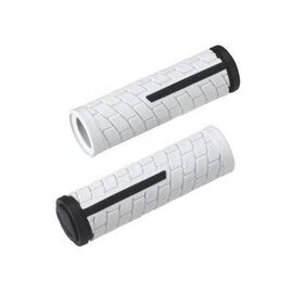 Грипсы велосипедные BBB DualGrip, 102mm, бело-черные, BHG-07, изображение  - НаВелосипеде.рф