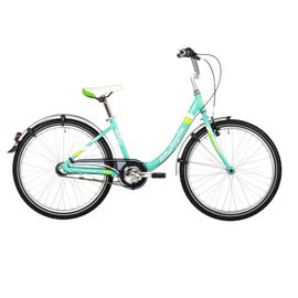 Подростковый велосипед KELLYS Maggie 24" 2017, Вариант УТ-00038668: Колеса: 24" (Рост: от 130 см), Цвет: бирюзовый, изображение  - НаВелосипеде.рф