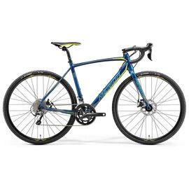 Циклокроссовый велосипед Merida Cyclo Сross 300 28" 2018, Вариант УТ-00043862: Рама: S 50 cm (Рост: 155 - 165 cm), Цвет: сине-желтый, изображение  - НаВелосипеде.рф