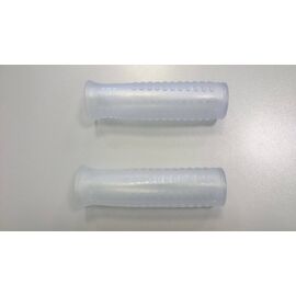 Грипсы велосипедные Vinca Sport, резиновые, 107 мм, прозрачные, без упаковки, H-G 01, изображение  - НаВелосипеде.рф