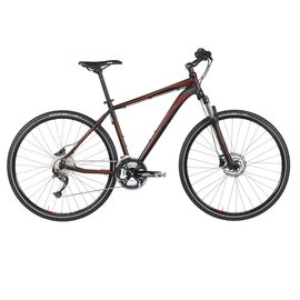 Кроссовый велосипед KELLYS PHANATIC 30 2017, Вариант УТ-00041470: Рама: 17" (Рост: 156-170 см), Цвет: черно-красный, изображение  - НаВелосипеде.рф