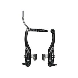 Тормоз SHIMANO V-brake BR-T4000 ALIVIO передний,черный, с колодками S65T, без уп.ABRT4000FX43SL, изображение  - НаВелосипеде.рф
