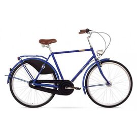 Городской велосипед ROMET RETRO 3 28" 2016, Вариант УТ-00024165: Рама: 21" L (Рама: 180-190 см), Цвет: темно-синий, изображение  - НаВелосипеде.рф