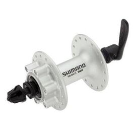 Велосипедная втулка SHIMANO ALIVIO, передняя, 32Н, под диск, серебристая, AHBM475BS , изображение  - НаВелосипеде.рф