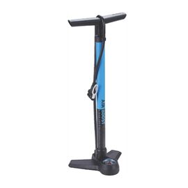 Насос велосипедный напольный BBB AirBoost steel pump, синий, с манометром, BFP-21, изображение  - НаВелосипеде.рф