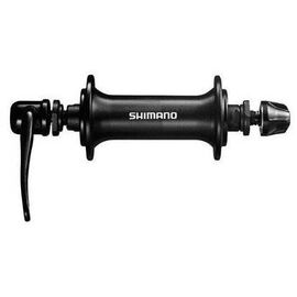 Велосипедная втулка Shimano TX500, передняя, 36 отверстий, v-brake, на гайки, чёрный, EHBTX500DL, изображение  - НаВелосипеде.рф