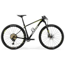 Горный велосипед Merida Big.Nine Team 29" 2018, Вариант УТ-00045784: Рама: 19" (Рост: 180 - 185 cm), Цвет: черно-зеленый, изображение  - НаВелосипеде.рф
