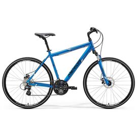 Городской велосипед Merida Crossway 15-MD 28" 2018, Вариант УТ-00059253: Рама: L 55 cm (Рост: 175 - 180 cm), Цвет: сине-бело-черный, изображение  - НаВелосипеде.рф