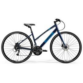 Городской женский велосипед Merida Crossway Urban 40-D Lady 28" 2018, Вариант УТ-00059297: Рама: S 46 cm (Рост: 155 - 165 cm), Цвет: синий, изображение  - НаВелосипеде.рф