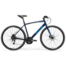 Городской велосипед Merida Crossway Urban 40-D 28" 2018, Вариант УТ-00059294: Рама: L 55 cm (Рост: 175 - 180 cm), Цвет: синий, изображение  - НаВелосипеде.рф