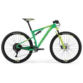 Двухподвесный велосипед Merida Ninety-Six 9.600 29" 2018, Вариант УТ-00059347: Рама: L 20" (Рост: 185 - 190 cm), Цвет: зеленый, изображение  - НаВелосипеде.рф
