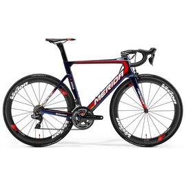 Шоссейный велосипед Merida Reacto Team-E, 2018, Вариант УТ-00059383: Рама: L 56 cm (Рост: 175 - 180 cm), Цвет: синий, изображение  - НаВелосипеде.рф