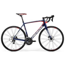 Шоссейный велосипед Merida Scultura Disc 4000 28" 2018, Вариант УТ-00056711: Рама: L 56 cm (Рост: 175 - 180 cm), Цвет: синий, изображение  - НаВелосипеде.рф