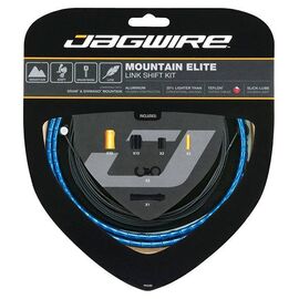 Набор рубашек и тросиков переключения Jagwire MTB Elite Link Shift, синий, MCK554, изображение  - НаВелосипеде.рф