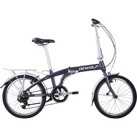 Складной велосипед Dewolf Micro 2 20" 2016, Вариант УТ-00061503: Рама: 12" (Рост: от 155 - 185 см), Цвет: темно серо-черный, изображение  - НаВелосипеде.рф