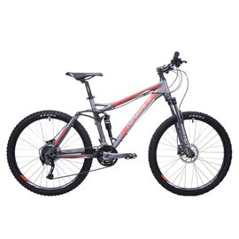 Двухподвесный велосипед Dewolf COVAX 1 26" 2016, Вариант УТ-00061515: Рама: 18" (Рост: 180 - 185 cm), Цвет: серо-черно-оранжевый, изображение  - НаВелосипеде.рф