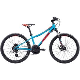 Подростковый велосипед Giant XTC Jr 1 Disc 24" 2017, Вариант УТ-00061684: Возраст: 8-13 лет, Цвет: сине-красный, изображение  - НаВелосипеде.рф
